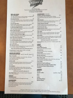 Mae's menu