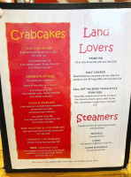 Crabcake Factory Bayside menu