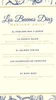 Los Buenos Diaz menu