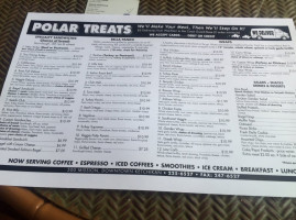 Polar Treats Two menu