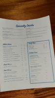 The Blue Crab Restaurant And Oyster Bar menu