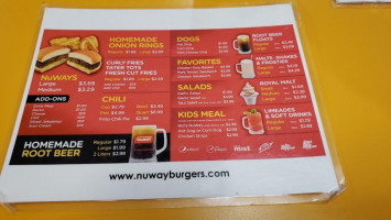 Nuway Burgers food
