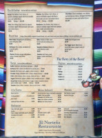 El Norteno Authentic Mexican Restaurant menu