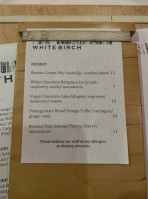White Birch menu