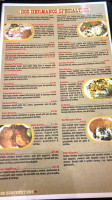 Dos Hermanos Mexican menu