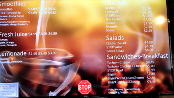 Stop Cafe Pizza&grille menu