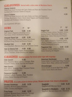 Cassano's Pizza King menu