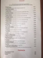 Aloha Bbq Grill menu