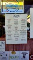 Alice's Place menu