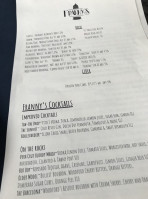 Frannys Bistro menu