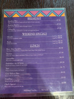 Café Tizón menu