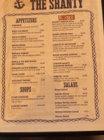 Lobster Shanty menu