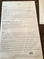 Kinley's Restaurant Bar menu
