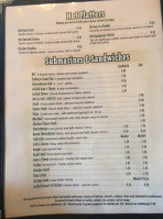 Winfield Inn menu