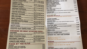 New York Style Pizzeria menu
