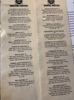 Brickyard Tavern menu