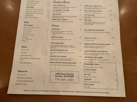 Caroline's And Grill menu