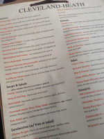 Cleveland-Heath menu