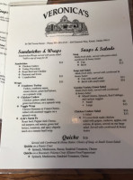 Veronica's Old Town Cafe menu