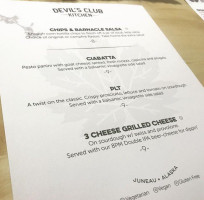 Devil's Club Brewing Company menu
