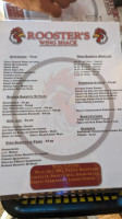 Roosters Wing Shack menu