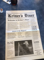 Kriner's Diner menu