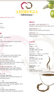Ambrogia Caffé Enoteca menu