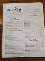 Woori Korean Fusion Grill menu