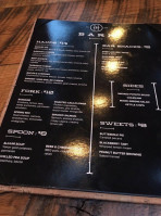The House And Barn menu