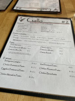 Gallo Italian Supper Club And Bakery menu