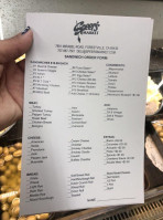 Speer's Market menu