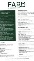 Farm By Beer Tree Brew menu