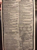 Casadores Mexican Grill menu