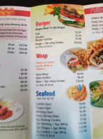 Atl Wings Things menu