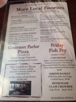 Chuck’s Lakeshore Inn menu