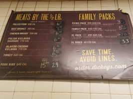 Dickey's Barbecue Pit menu