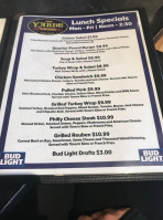 The Yardehouse Tavern menu