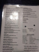 Hogan's Hideout Grill menu