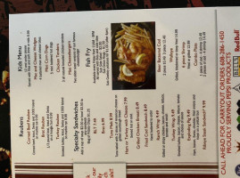 Badger Tavern menu