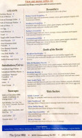 Cannonsburg Grist Mill menu