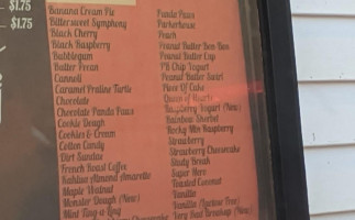 Grand Central Creamery menu