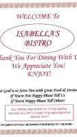Isabella's Bistro menu