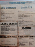 The Rustic menu