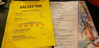 Valley Inn menu