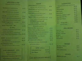 Jts Falafel Kababs menu