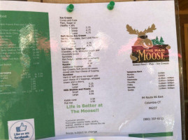 The Main Moose menu