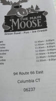 The Main Moose menu