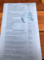 Fish 101 menu