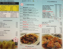 Chang Express menu
