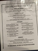 Airline Brewing Company menu